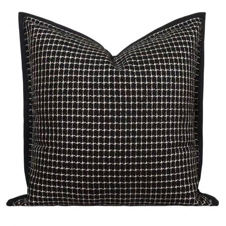 غطاء وسادة اسود انيق