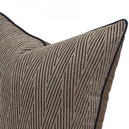 غطاء وسادة مودرن بني