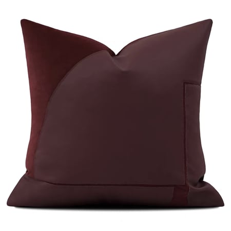 مجموعة أغطية وسائد عنابي اسود وابيض - فانسي هوم