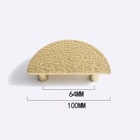 مقبض دولاب نصف دائرة ذهبي - فانسي هوم
