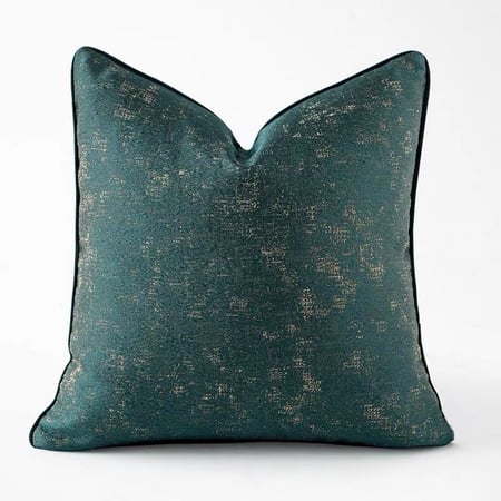 غطاء خدادية اخضر بلمسات ذهبية فاخرة