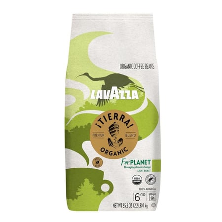 Lavazza Organic ¡Tierra! Whole Bean Coffee Light Roas