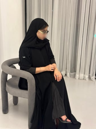 N45 عباية دبل كلوش - مقفله بازرار