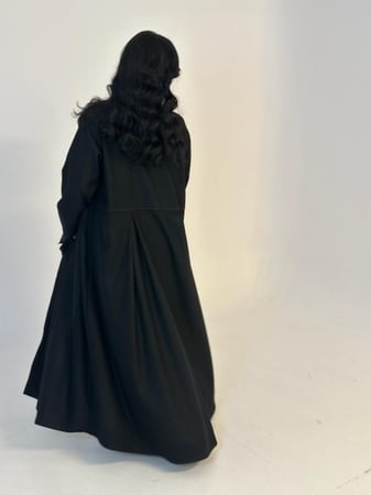 N46 - عباية رسميه - دقه رماديه