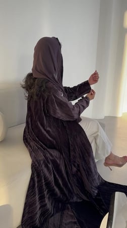 N43 مخمل مكسر - موف غامق -