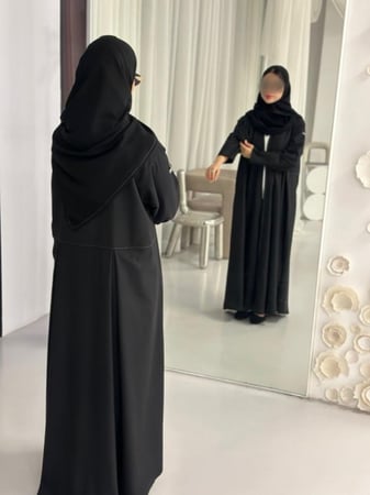 N46 - عباية رسميه - دقه رماديه