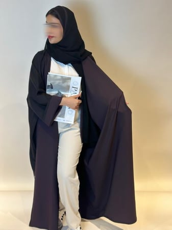 N28-نص بشت - دبل فيس (موف اسود)