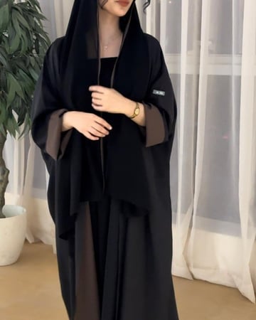 N28 - نص بشت - دبل فيس (أسود - بني )