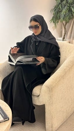 N33- (لذر اسود) نص كلوش قصة معطف ناعم