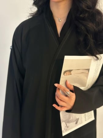 N46 - عباية رسميه - دقه رماديه