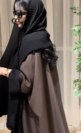 طرحة بكسرات (أسود)