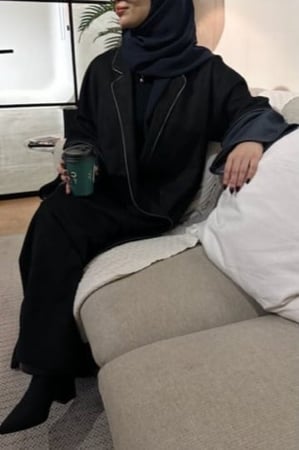 N33-(لذر كحلي )نص كلوش قصة معطف ناعم