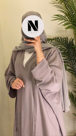 N12  عباية نص فراشة - موديل كم