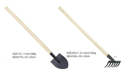 مجموعة بستنه بمقبض خشبي  قطعتان موديل JD-5026