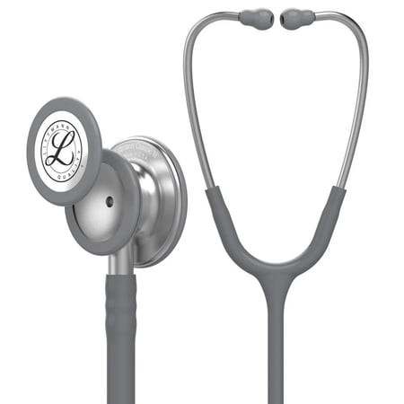 سماعة ليتمان كلاسيك رصاصي 3M Littmann Classic III Stethoscope, gray Tube-Smoke Edition, 27 inch