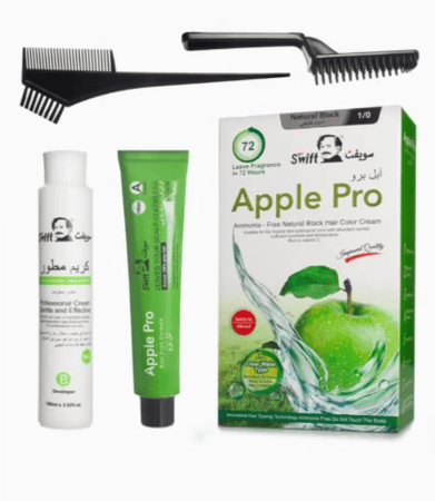 كريم صبغة شعر ابل برو بتركيبة متطورة وتغطية 100% للشعر الابيض