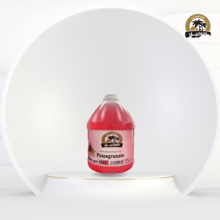 النخيل زيت مساج بنكهة الرمان 3.8 لتر