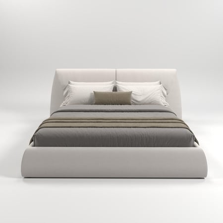 سرير سلوب - ابيض