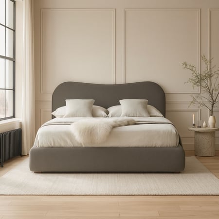 سرير رويال بوكليه - أوف وايت