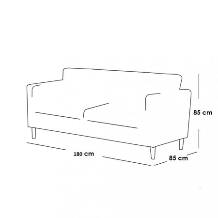 كنبة بمقعدين