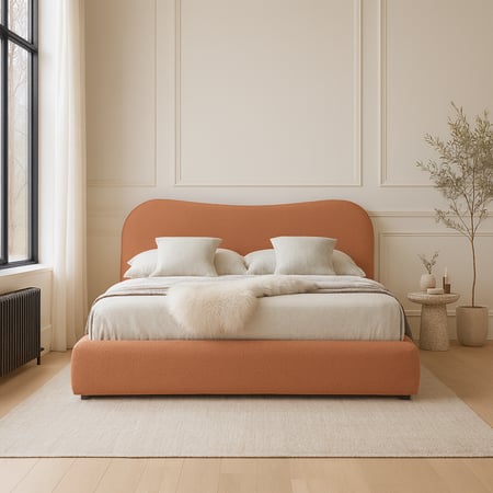 سرير رويال بوكليه - أوف وايت