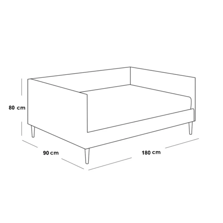 سرير كنبة - أزرق