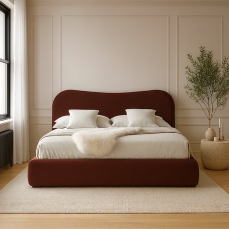 سرير رويال بوكليه - أوف وايت