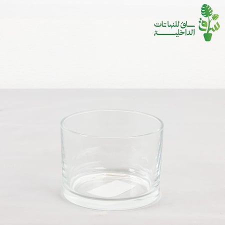 مركن زجاجي دائري