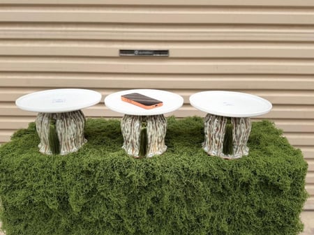 طقم 3 قطع صواني سيراميك فاخرة