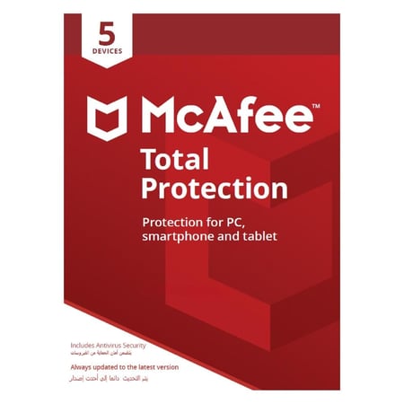 اشتراك مكافي توتال بروتكشن لمدة سنة  Total Protection 5 Device