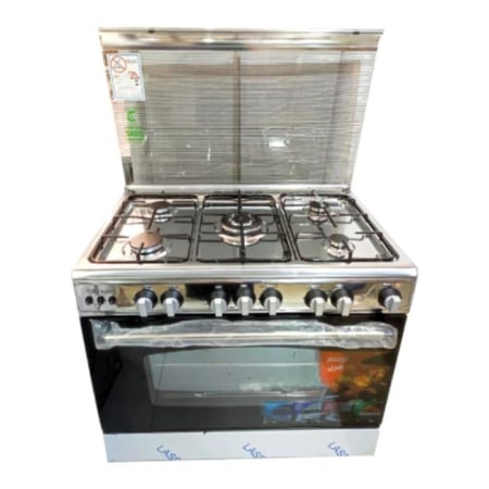 ستوف فرن خمس شعلات 90×60 - فضي - C-6090S3V