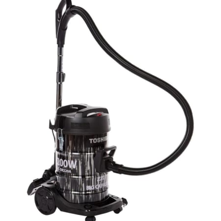 توشيبا مكنسة كهربائية برميل 2200 واط - 22 لتر - أسود - VC-DR220ABF