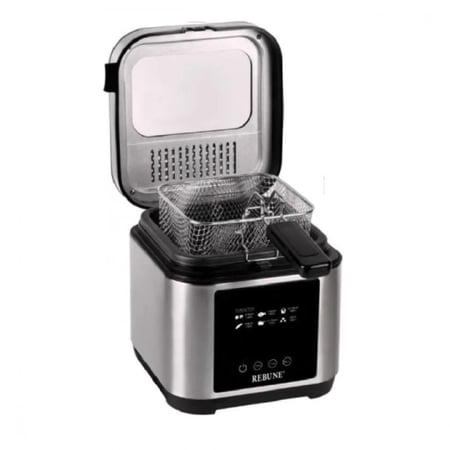 قلاية هوائية,ماركة ريبون,بدون زيت,2,5لتر,1200واط,اللون اسود,الموديل RE-11-046