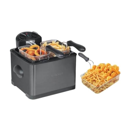 ريبون قلاية زيت كهربائية 6 لتر - 2000 واط - أسود - RE-11-063