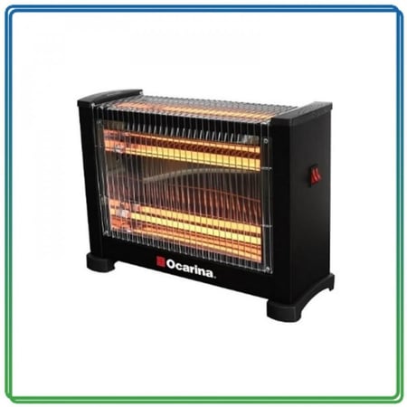 اوكارينا دفاية كهرباء 1800 واط, تدفئة علوية وامامية, اسود - OCRHTSQQZ381