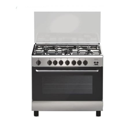 هام فرن إيطالي - 60×90 سم مع شواية وصمام كامل - فضي - HGC96FSX