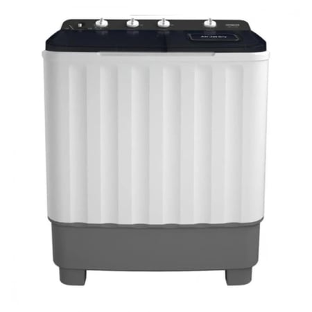 هيتاشي غسالة حوضين 8 كيلو - أبيض ورمادي - LTT08JWTMRG