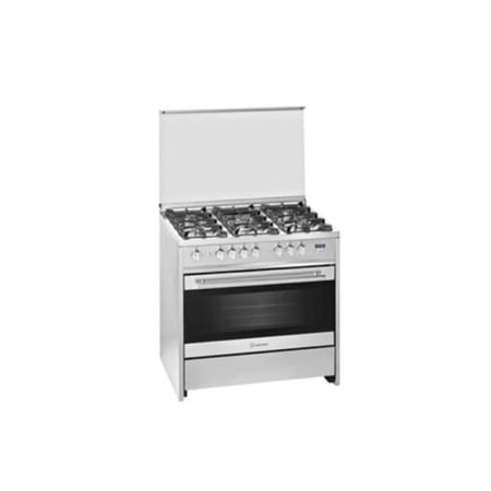 ميرلس فرن غاز 114 لتر - 5 شعلات - امان كامل - فضي - G900X SP