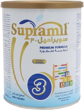 حليب أطفال سوبراميل رقم (3) من 1 إلى 3 سنوات - 400 غرام