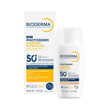 بيوديرما - كريم سائل فوتوديرم إكس ديفينس مع عامل حماية من الشمس 50+ - فاتح - 40 مل