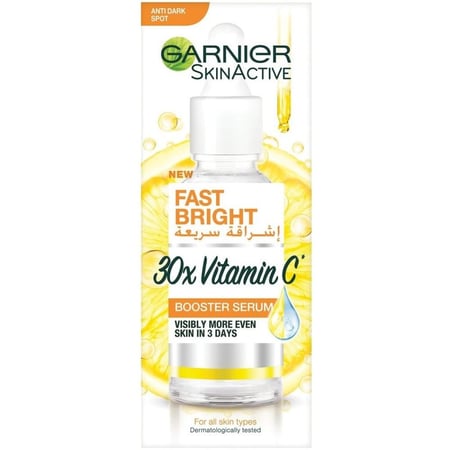 غارنييه سيروم فيتامين سي للتفتيح السريع مضاد للبقع - 30 مل