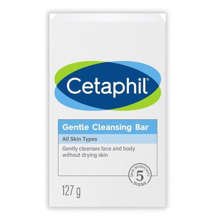 سيتافيل صابونة تنظيف للوجه والجسم للبشرة الجافة والحساسة 127 جم