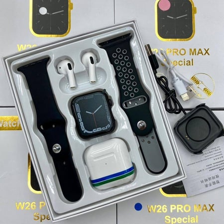 عرض ساعة و سماعة W26 Pro Max