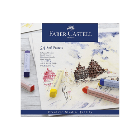 اقلام تلوين 24 لون Oil Pastels Long فابير كاستيل Creative Studio 128324