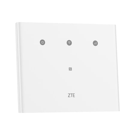 راوتر منزلي ZTE MF296R واي فاي يدعم تقنية 4G - أبيض