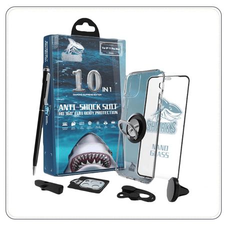 بكج حماية شاركس للايفون 11 برو