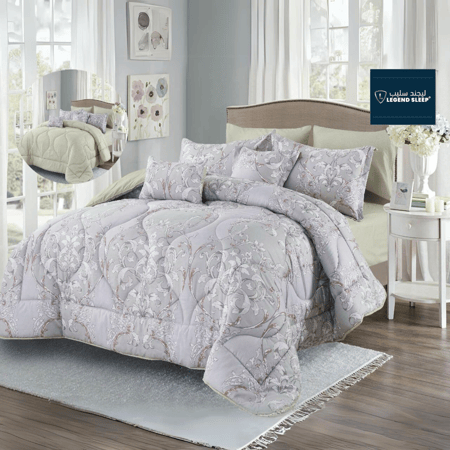 مفرش مارتينا - فاخر صيفي مزدوج - 8 قطع