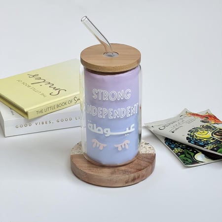 كوب  زجاجي عيوطة