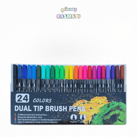 الوان Dual Tip Brush Pens