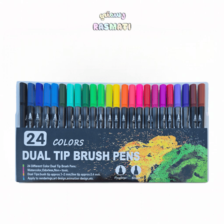 الوان Dual Tip Brush Pens